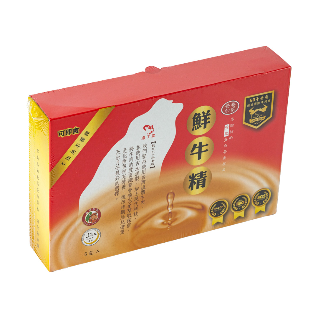 【國際牛肉店】臺灣溫體牛鮮牛精（60ml × 6 入 / 盒）
