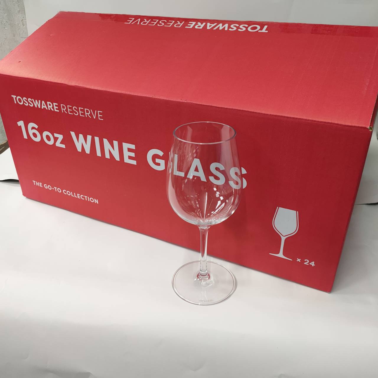 【TOSSWARE】RESERVE 16oz WINE CLASS 保特環保紅酒高腳杯（24入組）