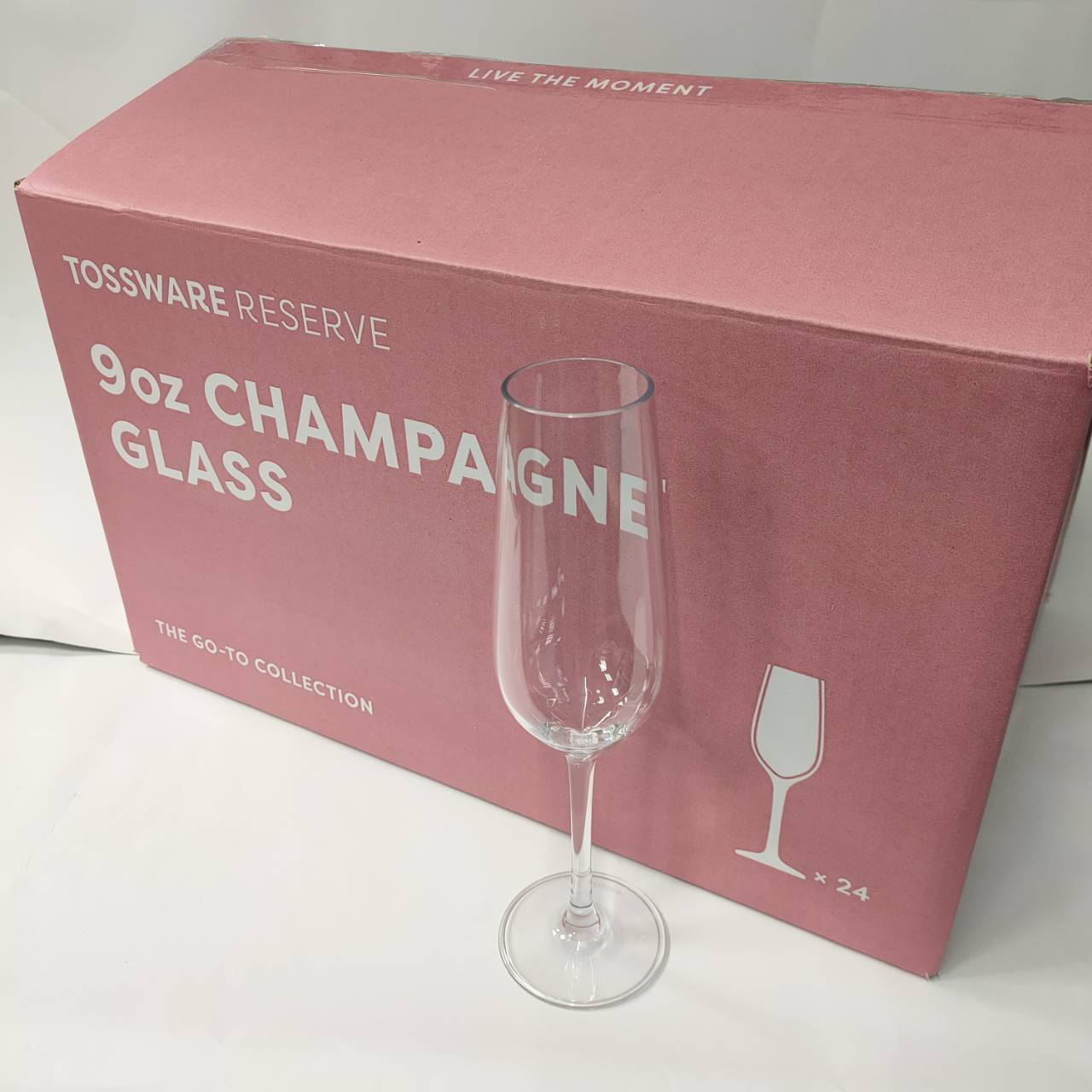 【TOSSWARE】RESERVE 9oz CHAMPAGNE CLASS 保特環保香檳高腳杯（24入組）