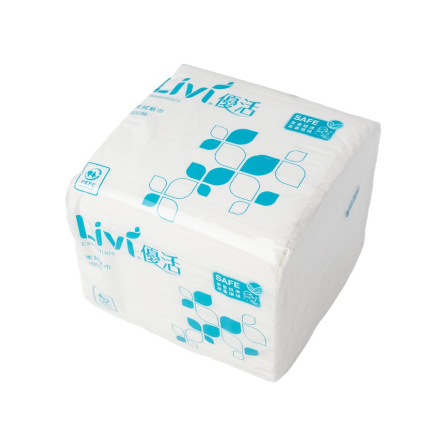 【Livi 優活】單抽柔拭紙巾（300 抽 × 30 包 / 箱）