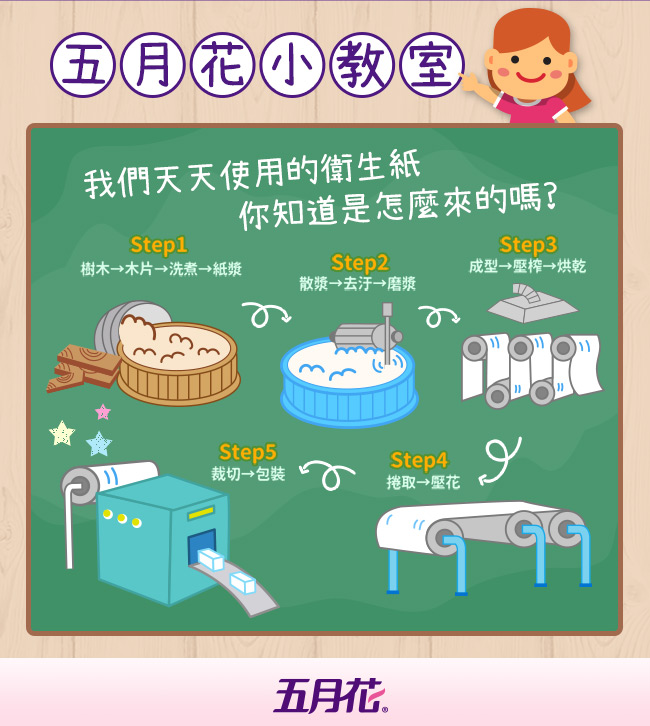 五月花厚棒抽取式衛生紙