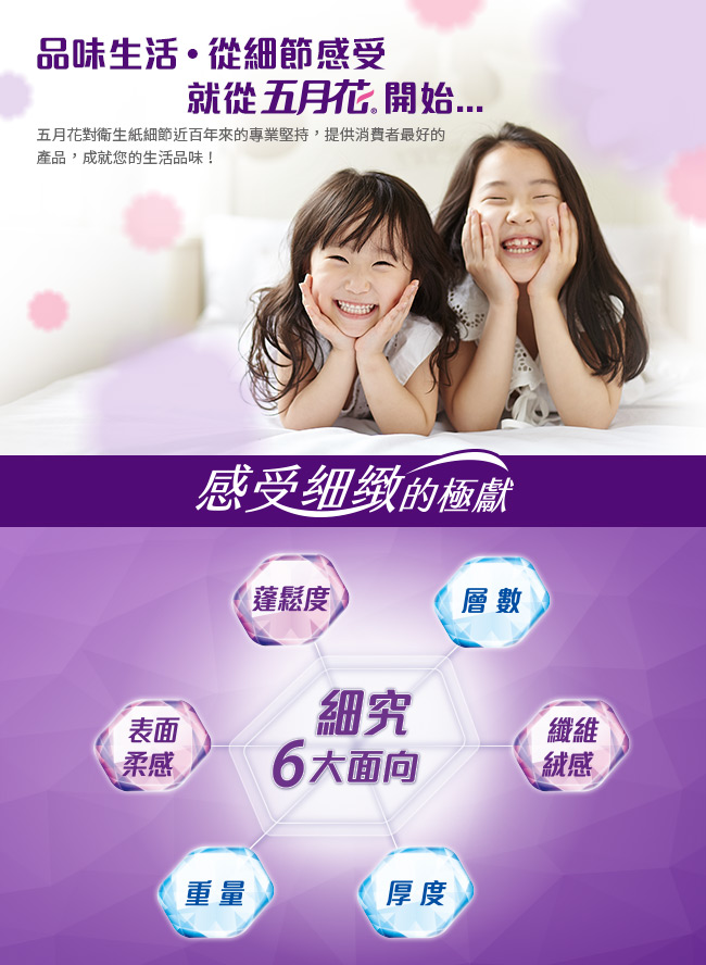 【五月花】超強韌廚房紙巾（60 組 × 6 捲 × 8 袋 / 箱）