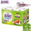 【五月花】超強韌廚房紙巾（60 組 × 6 捲 × 8 袋 / 箱）