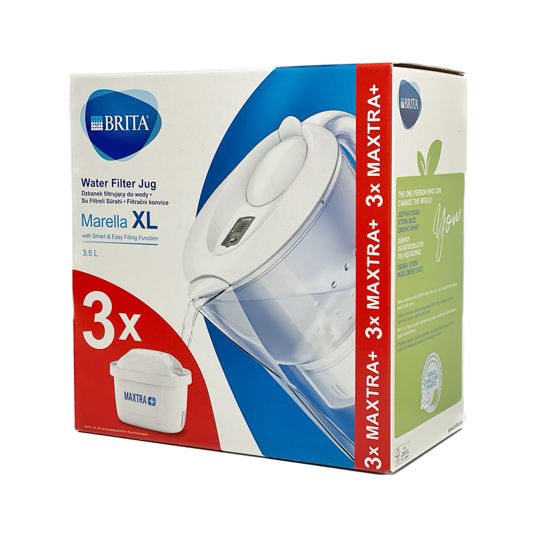 【德國 BRITA】3.5 公升 Marella XL 濾水壺（含 3 入濾芯，平行輸入）