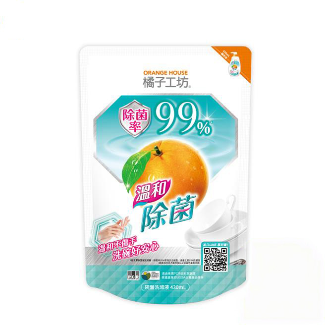 橘子工坊 橘子工坊 溫和除菌 碗盤 洗滌液 補充包 洗碗精