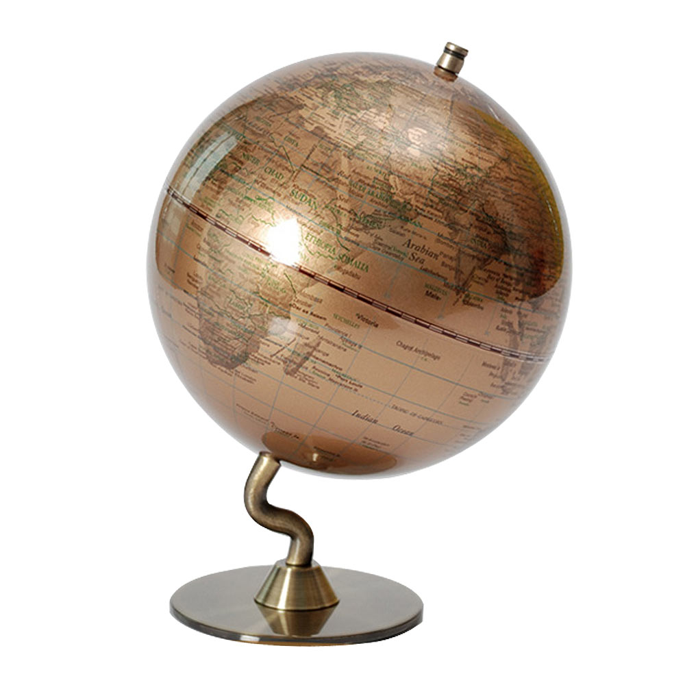 【SkyGlobe】5 吋金色時尚地球儀（英文版）
