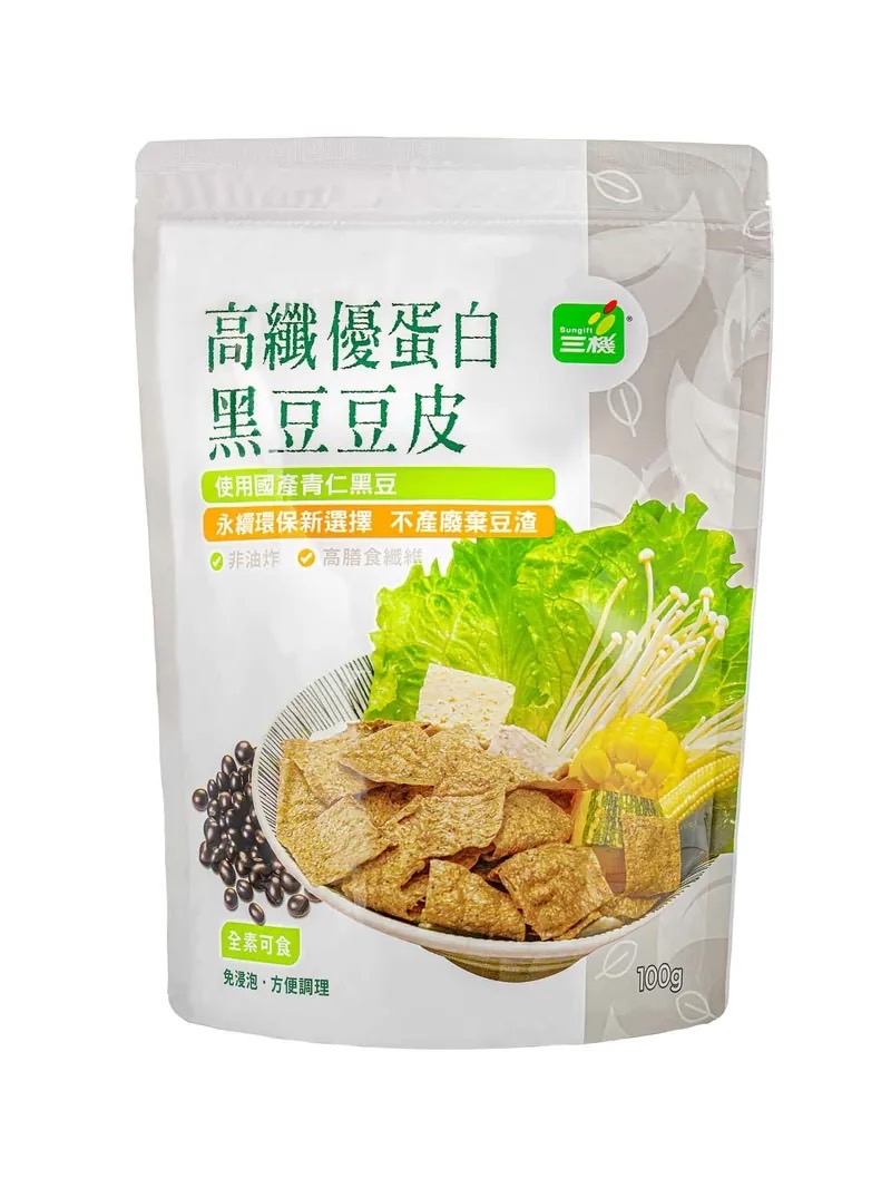 【三機】高纖優蛋白黑豆豆皮（100g × 2 包入）