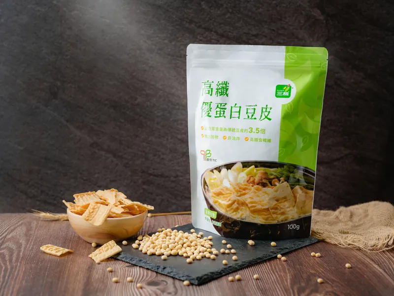 【三機】高纖優蛋白豆皮（100g × 3 包入）