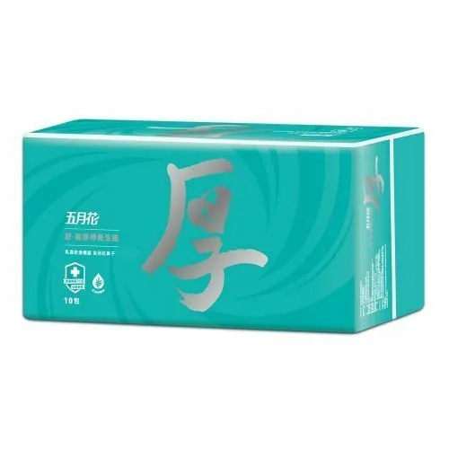 【五月花】舒敏厚棒抽取式衛生紙（86 抽 × 10 包 × 6 袋 / 箱）