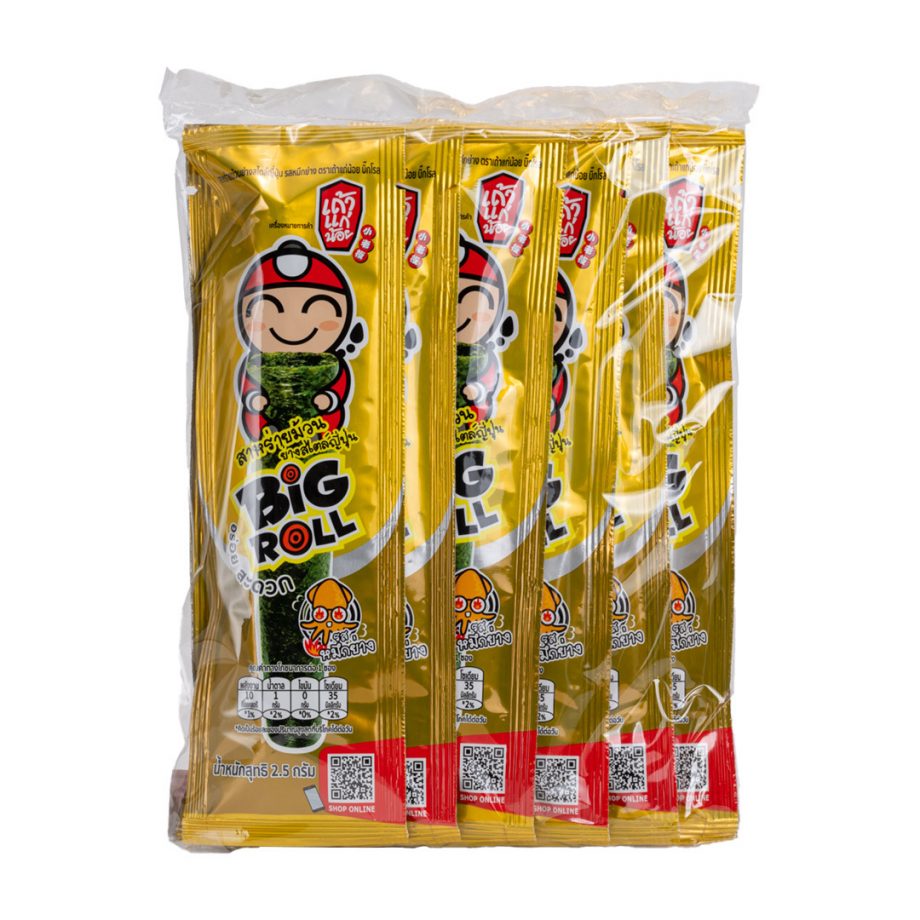 【小老板】泰國海苔棒棒捲 - 魷魚（12 根 × 15 包 / 箱）