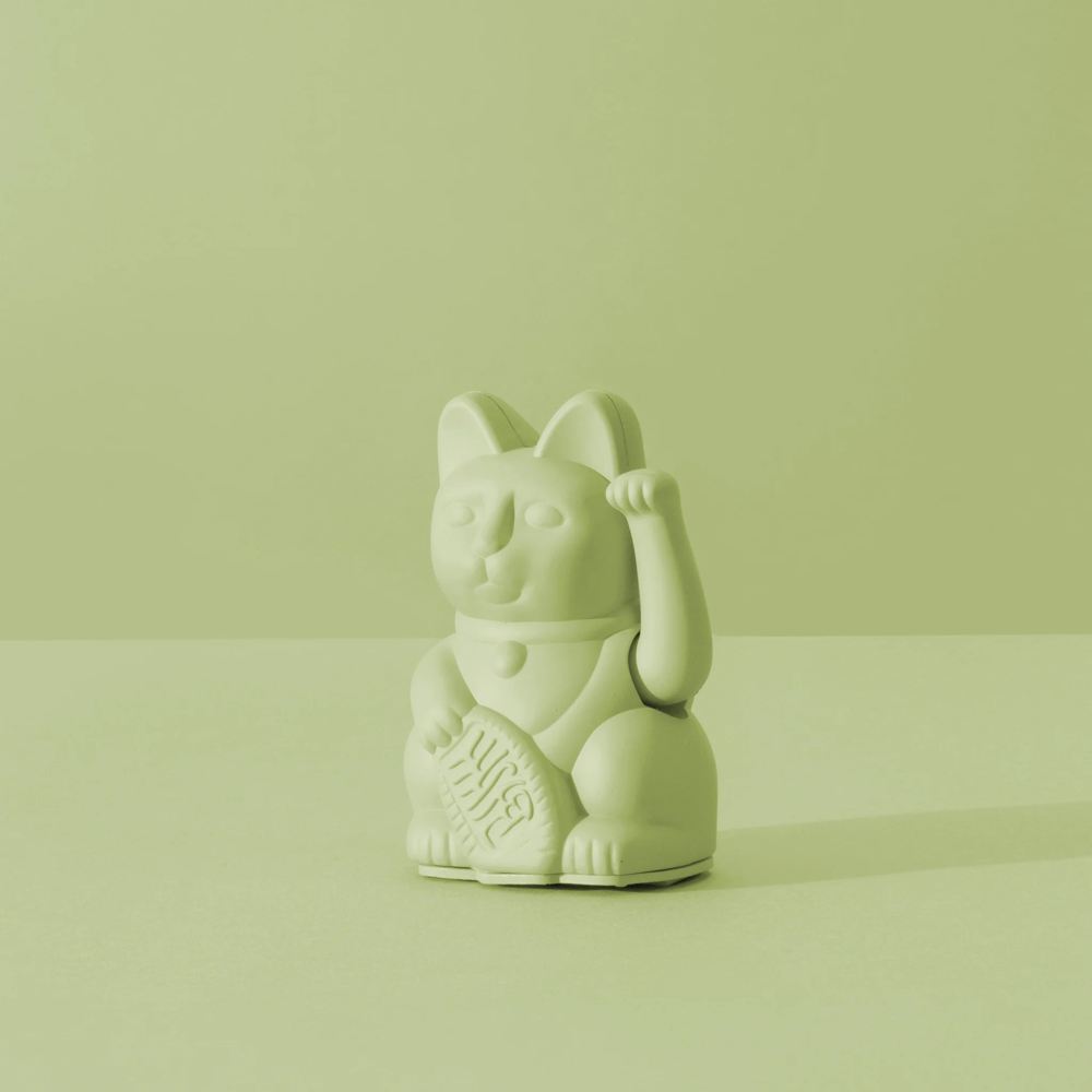 【德國 DONKEY】幸運繽紛迷你款招財貓 - 淡綠色