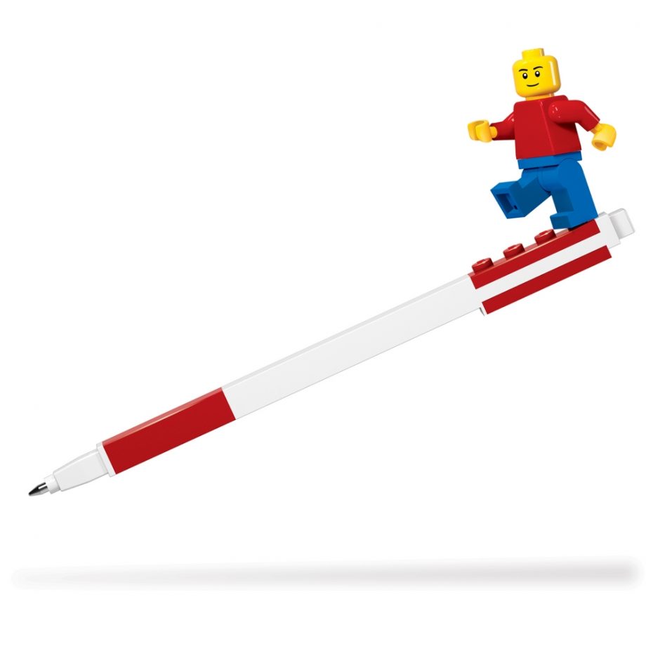 image LEGO 樂高積木原子筆(紅色,附人偶)