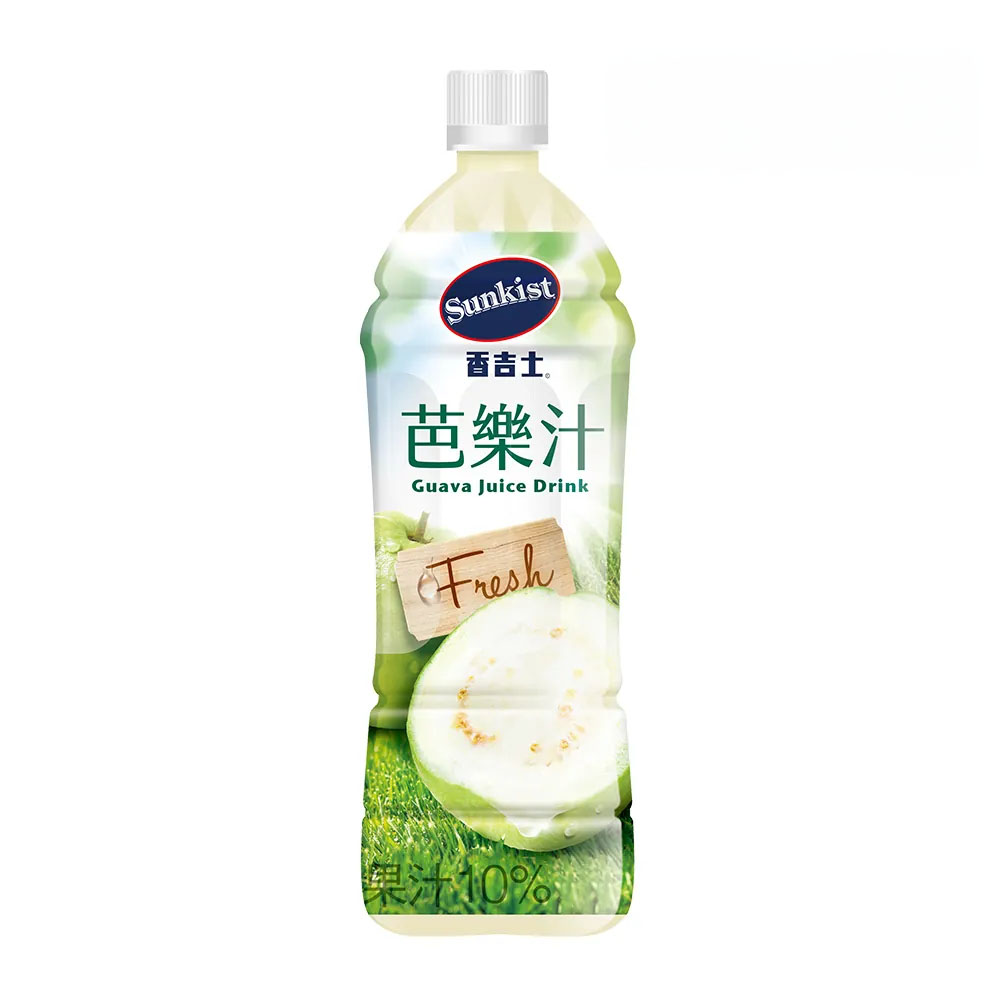 【Sunkist 香吉士】芭樂果汁飲料（900ml × 12 入 / 箱）