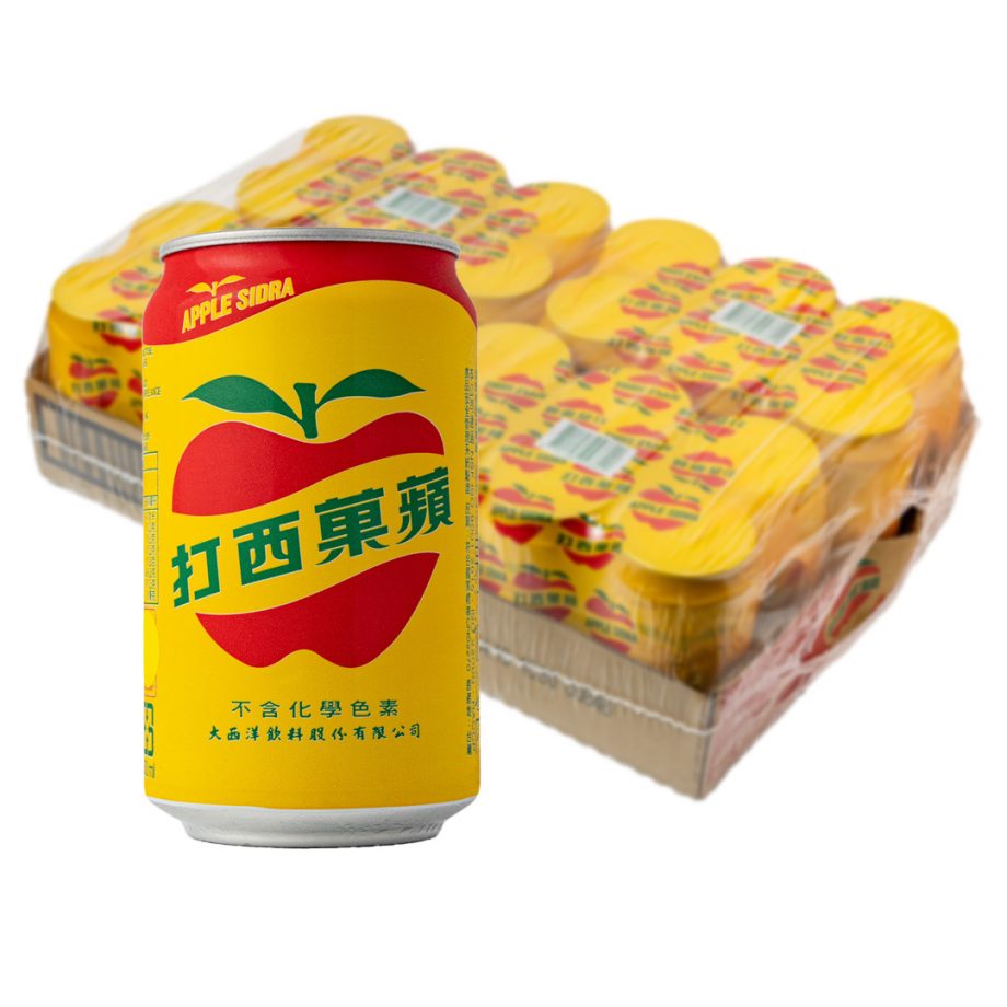 蘋果西打 330 24 【大西洋】蘋果西打(330ml × 24 入 / 箱)
