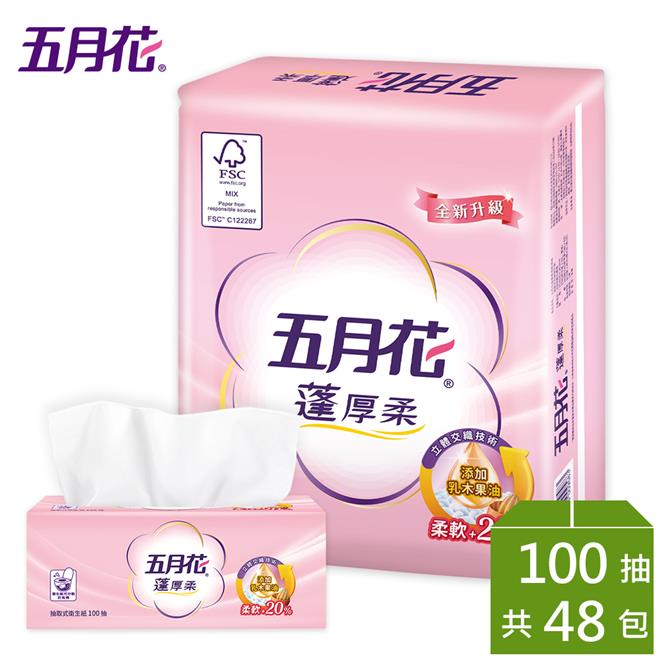 【五月花】蓬厚柔頂級抽取式衛生紙