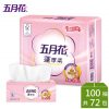 【五月花】蓬厚柔頂級抽取式衛生紙（100 抽 × 12 包 × 6 袋 / 箱）