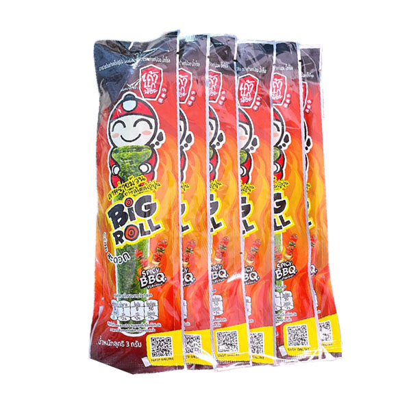 【小老板】泰國海苔棒棒捲 – BBQ（12 根 × 15 包 / 箱）