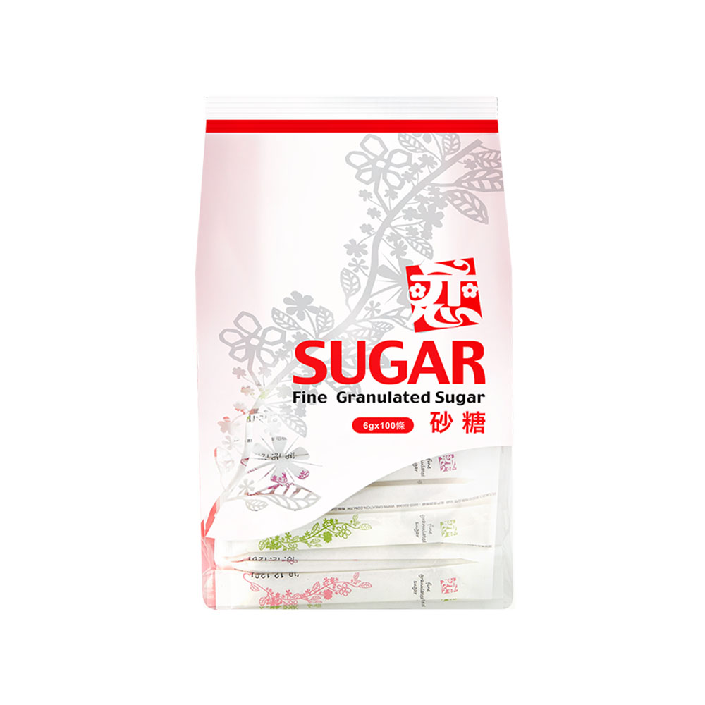 【開元食品】戀砂糖包 - 長條（6g × 100 入 × 2 袋）