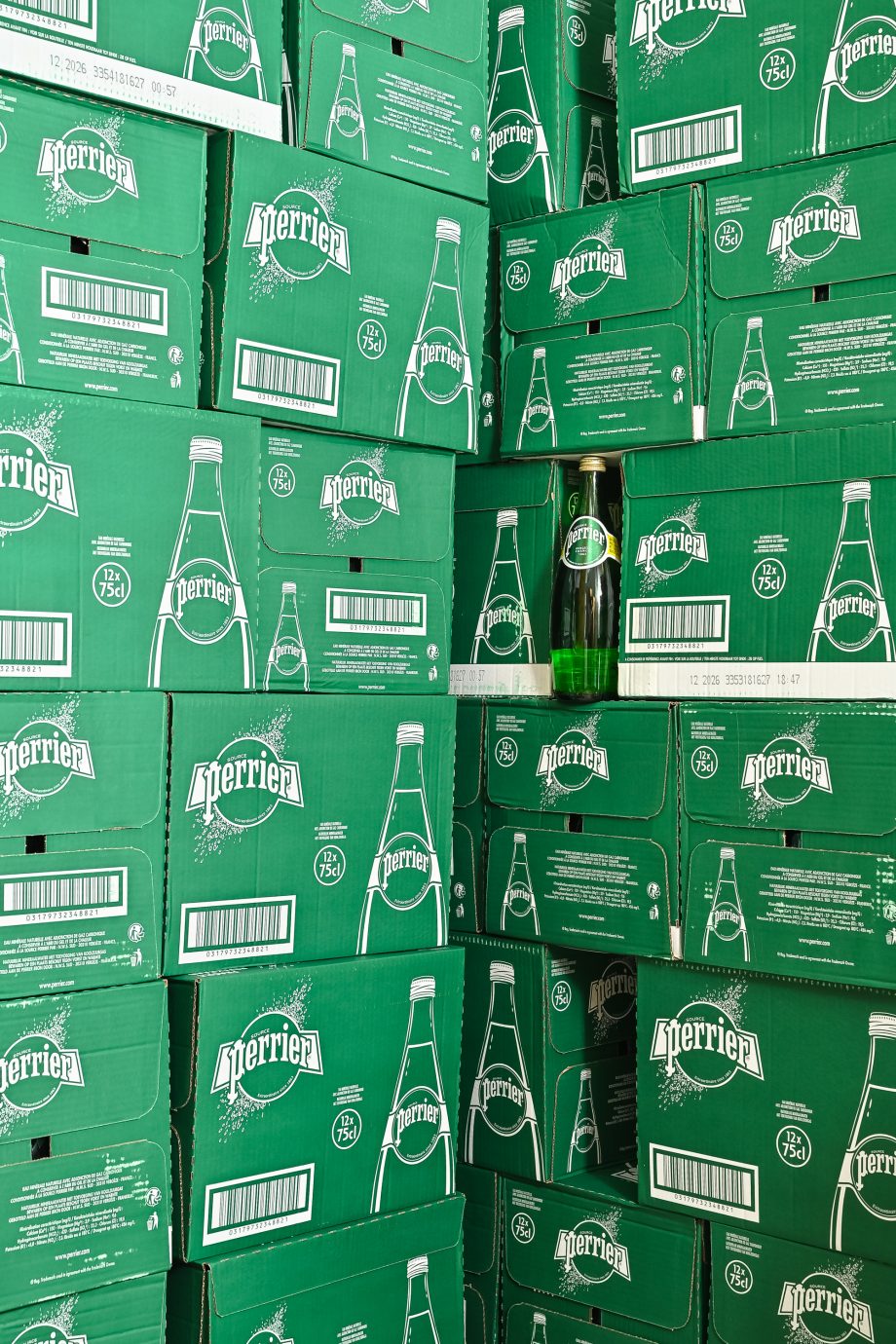 【Perrier】氣泡天然礦泉水原味玻璃瓶（750ml × 24 入 / 箱）