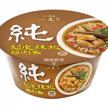 【一度贊】剝皮辣椒雞肉麵 - 碗裝（12 碗 / 箱）