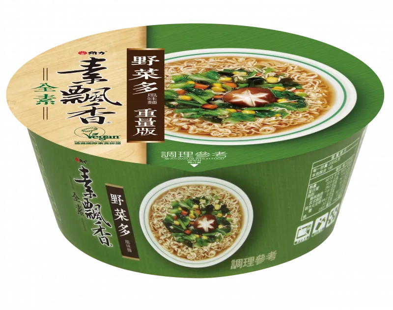 【素飄香】野菜多風味麵 - 碗裝（12 碗 / 箱）