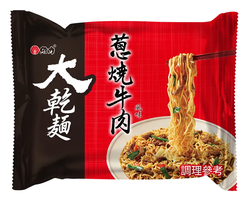 【大乾麵】蔥燒牛肉風味麵（５ 入 × ６ 袋 / 箱）