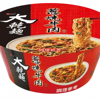 【大乾麵】蔥燒牛肉風味麵 - 碗裝（12 入 / 箱）
