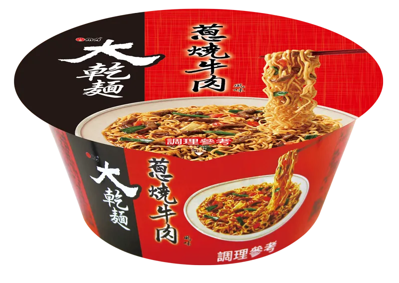 【大乾麵】蔥燒牛肉風味麵 - 碗裝（12 入 / 箱）