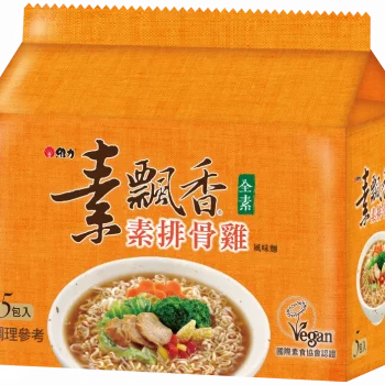 【素飄香】素排骨雞麵（５ 入 × ６ 袋 / 箱）