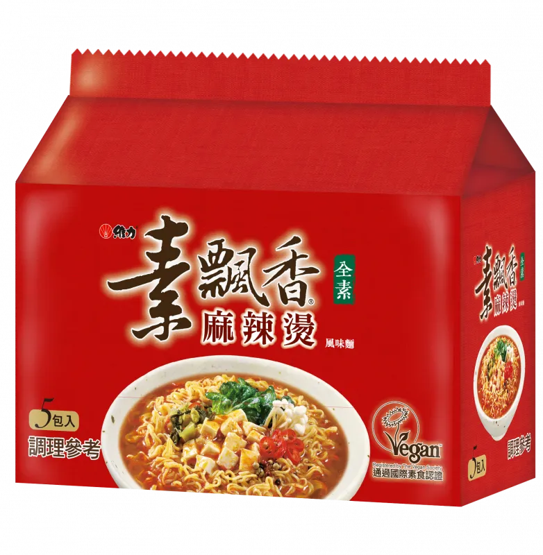 【素飄香】麻辣燙風味麵（５ 入 × ６ 袋 / 箱）