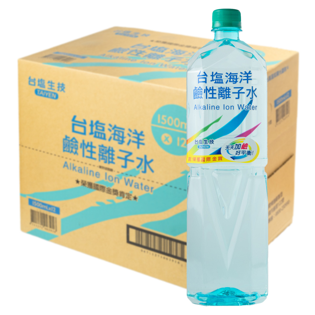 【台塩生技】台鹽海洋鹼性離子水（1500ml × 12 入 / 箱）