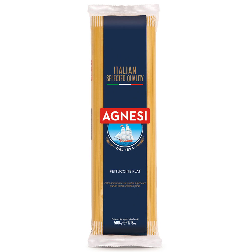 【Agnesi 安尼斯】5mm 寬扁麵（500g × 2 袋）