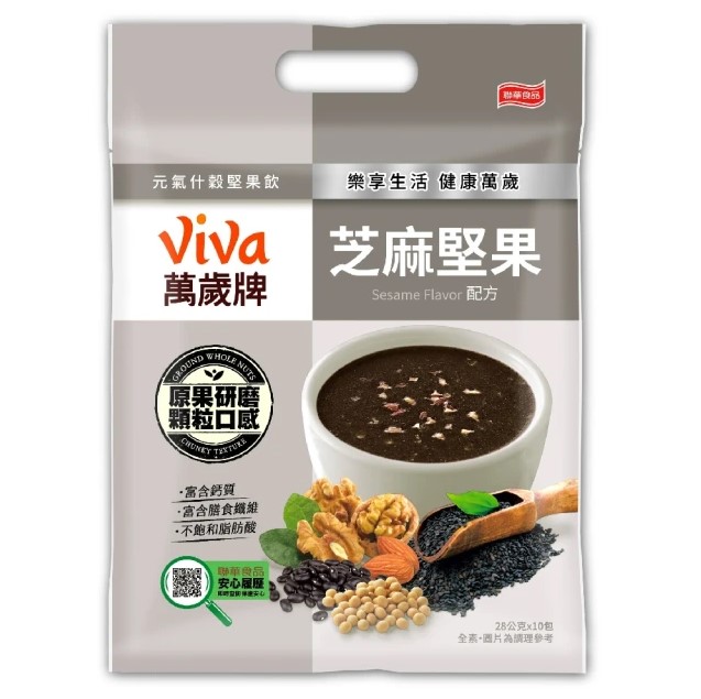 【萬歲牌】元氣什穀堅果飲 - 芝麻堅果配方（10 包 × 12 袋 / 箱）