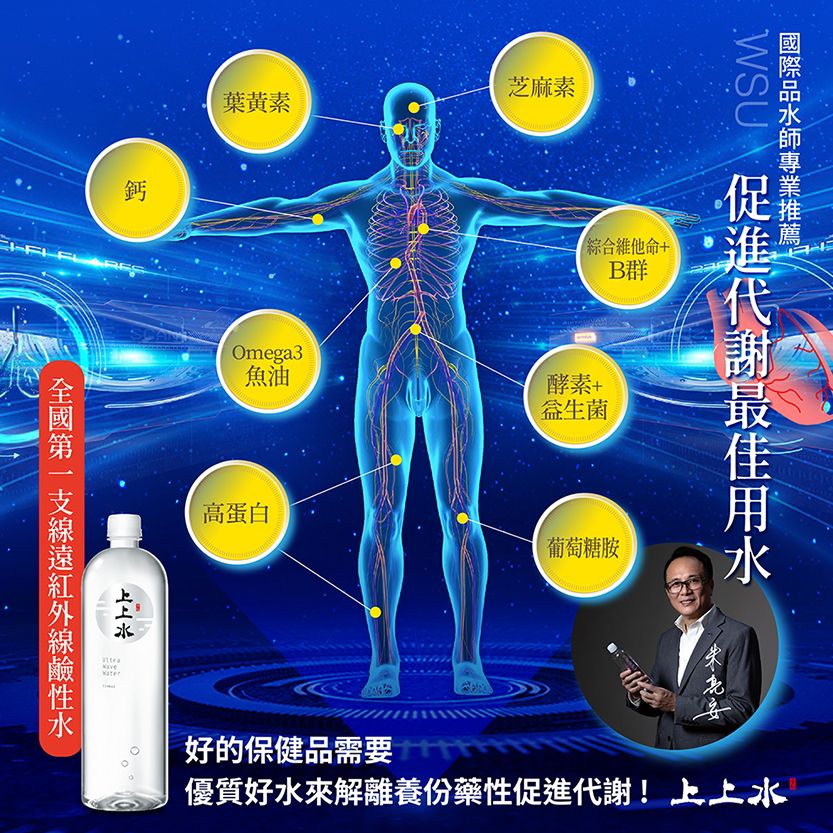 2194679 【上上水】遠紅外線天然鹼性水(520ml × 24 入 / 箱)