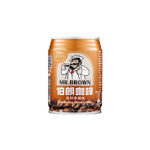 【金車】伯朗曼特寧咖啡（240ml × 24 入 / 箱）