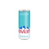 【evian 依雲】原廠總代理公司貨 氣泡礦泉水鋁罐（330ml × 24 入 / 箱）