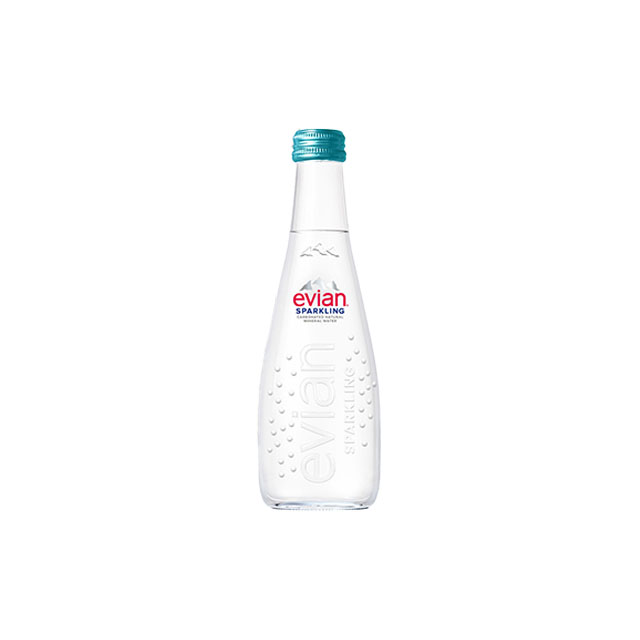 【evian】氣泡礦泉水玻璃瓶(330ml × 20 入 / 箱) 【evian】氣泡礦泉水玻璃瓶(330ml × 20 入 / 箱)