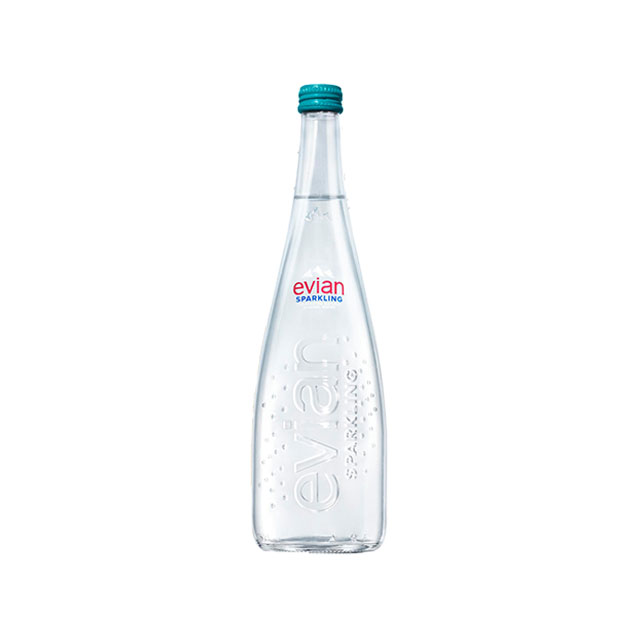 【evian】氣泡礦泉水玻璃瓶(750ml × 12 入 / 箱) 【evian】氣泡礦泉水玻璃瓶(750ml × 12 入 / 箱)