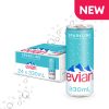 【evian 依雲】原廠總代理公司貨 氣泡礦泉水鋁罐（330ml × 24 入 / 箱）