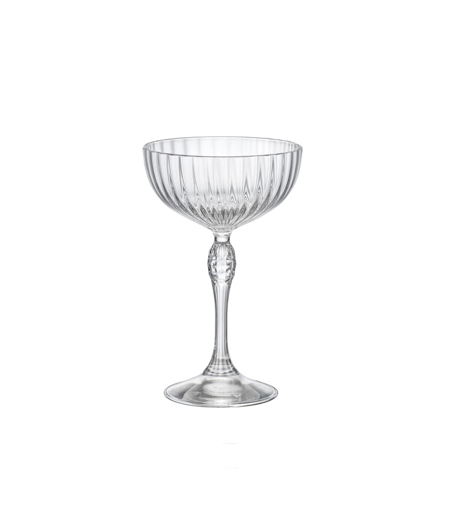 【Bormioli Rocco】美式復古雕紋寬口高腳杯(230ml × 6 入) 【Bormioli Rocco】美式復古雕紋寬口高腳杯(230ml × 6 入)