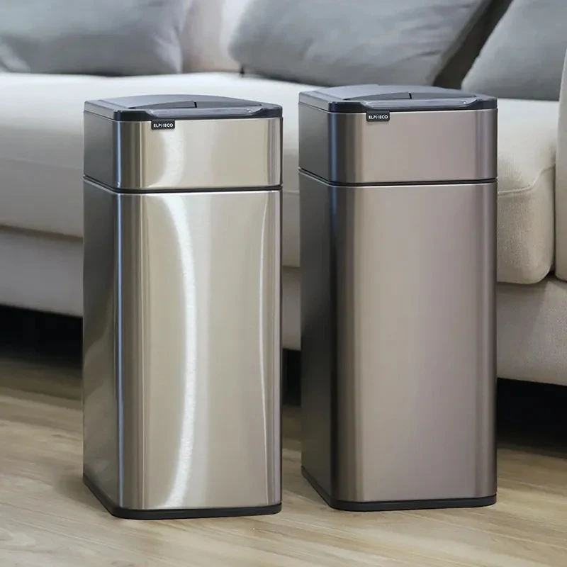 【美國 ELPHECO】不鏽鋼雙開除臭感應 20L 垃圾桶(ELPH9811U) 【美國 ELPHECO】不鏽鋼雙開除臭感應 20L 垃圾桶(ELPH9811U)