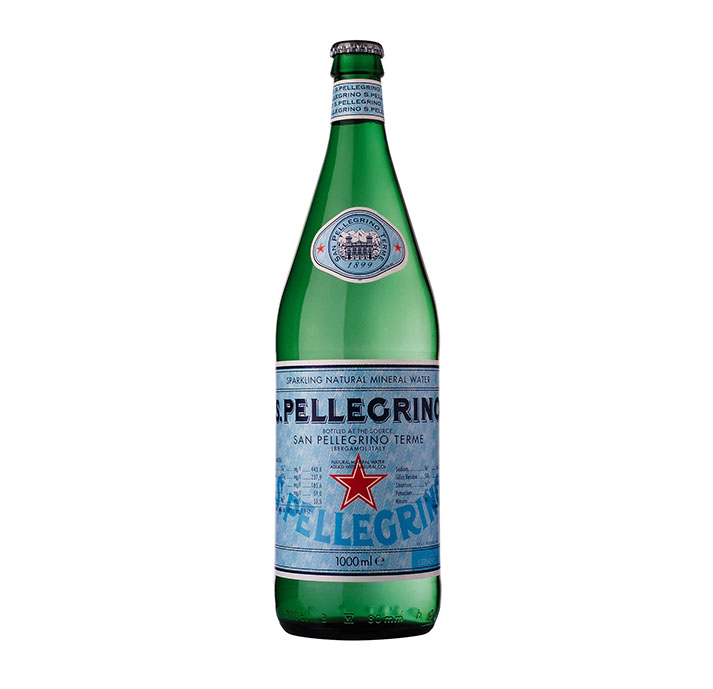 【聖沛黎洛】氣泡礦泉水玻璃瓶（1000ml × 12 入 / 箱）