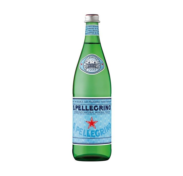 【聖沛黎洛】氣泡礦泉水玻璃瓶（750ml × 12 入 / 箱）