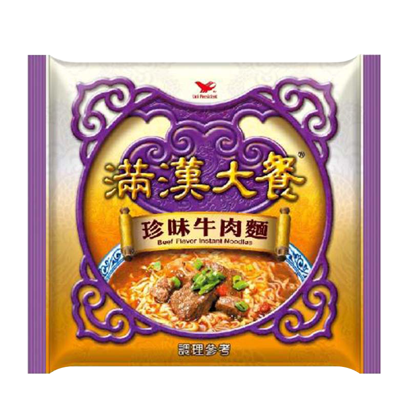 【滿漢大餐】珍味牛肉麵 - 袋裝（12 入 / 箱）