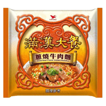【滿漢大餐】蔥燒牛肉麵 - 袋裝（12 入 / 箱）