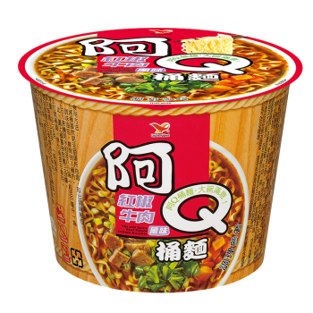 【阿 Q】紅椒牛肉風味桶麵（12 入 / 箱）