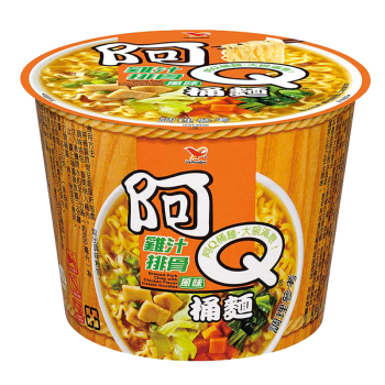 【阿 Q】雞汁排骨桶麵（12 入 / 箱）