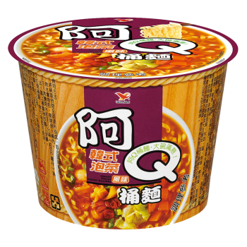 【阿 Q】韓式泡菜風味桶麵（12 入 / 箱）