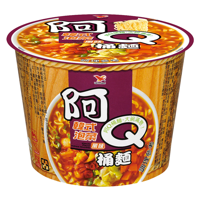 【阿 Q】韓式泡菜風味桶麵（12 入 / 箱）