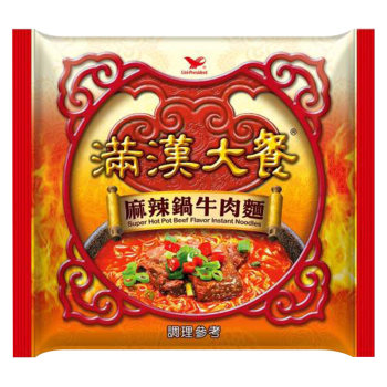 【滿漢大餐】麻辣鍋牛肉麵 - 袋裝（12 入 / 箱）